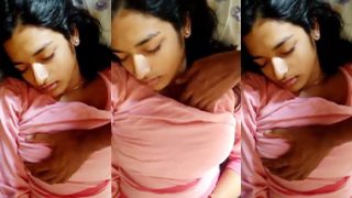 Indian Brother Press Sleeping Sexy Sister Boobs Nude