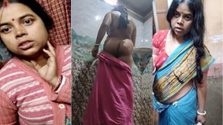 Hot Boudi Bathing Changing Dress – Husband Recording