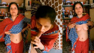 Desi Wife Affair – Sucking Dick With Sexy Expression – KamaBaba