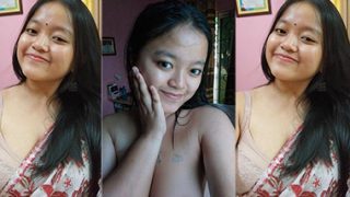 Horny Northeast Busty Girl Nipples & Pussy Show BF Call