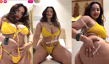 Model Aditi Mistry Yellow Bra Panty Open Nude Watch