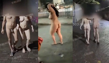 Desi Couple Public Dare – Nude Street Showing Porn