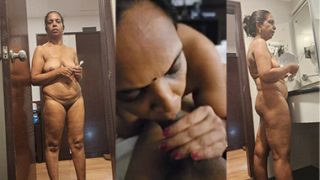 Telugu Mature Aunty Blowjob – Fucking With BF Leaked Nude