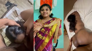 Tamil Cuckold Wife Shared Threesome Fuck in Hotel