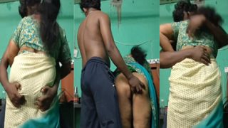 Telugu Maid Aunty Blowjob – Fuck With House Owner Son